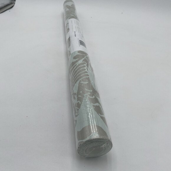 Thibaut Wallpaper Passaro T-89137 Double roll 27"x9 Damask Metallic Gold Aqua - Picture 2 of 7